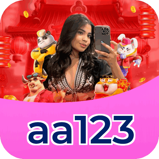 Interface do aplicativo aa123 mostrando jogos disponíveis no iOS e Android
